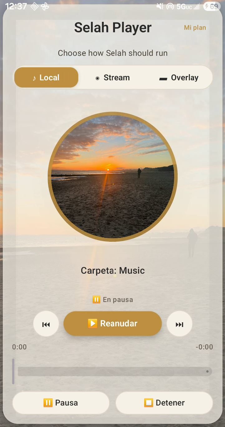 Selah Player Android en español