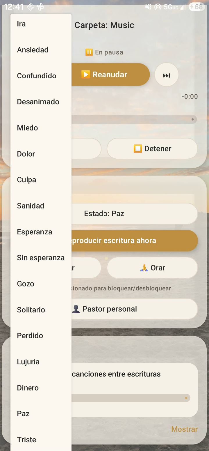 Selector de ánimo en español